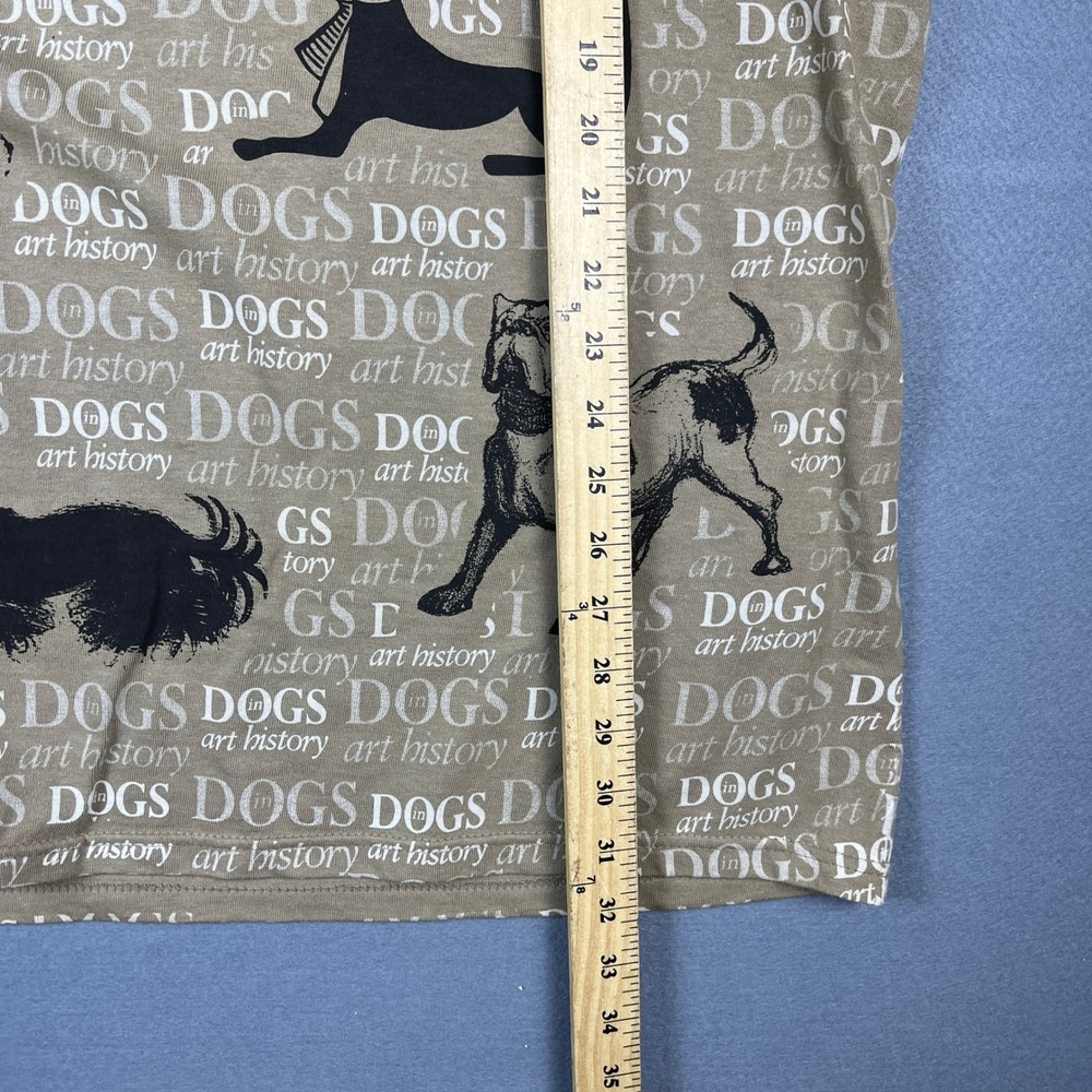 Vintage Delta Dogs in Art History All Over Print T-Shirt Tan XL Magnum Weight - Picture 6 of 6